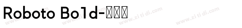 Roboto Bo1d字体转换